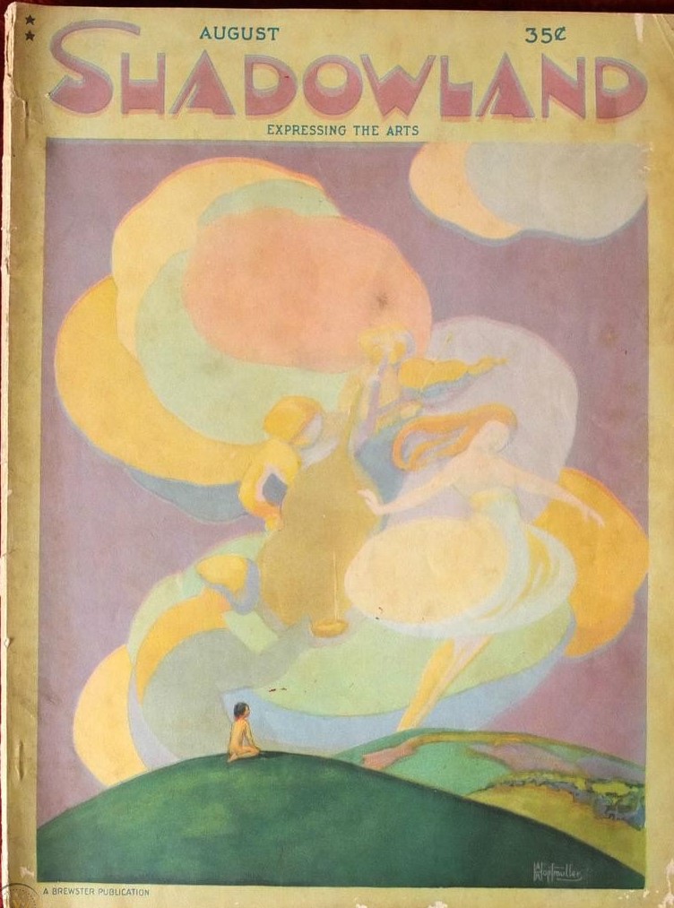 SHADOWLAND magazine side cover  Vol 6 # 6  August 1922