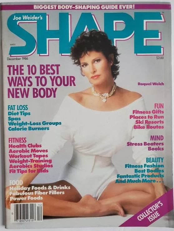 SHAPE USA magazine side cover  December 1986