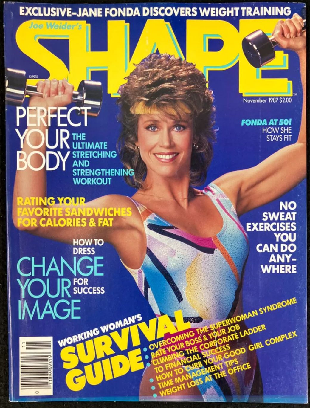 SHAPE USA magazine side cover  November 1987