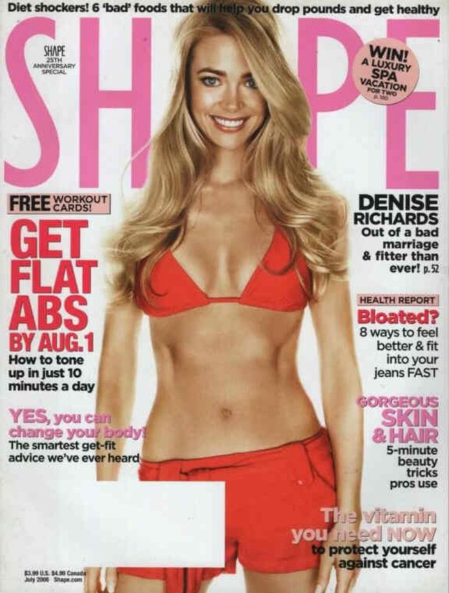 SHAPE USA magazine side cover  July 2006
