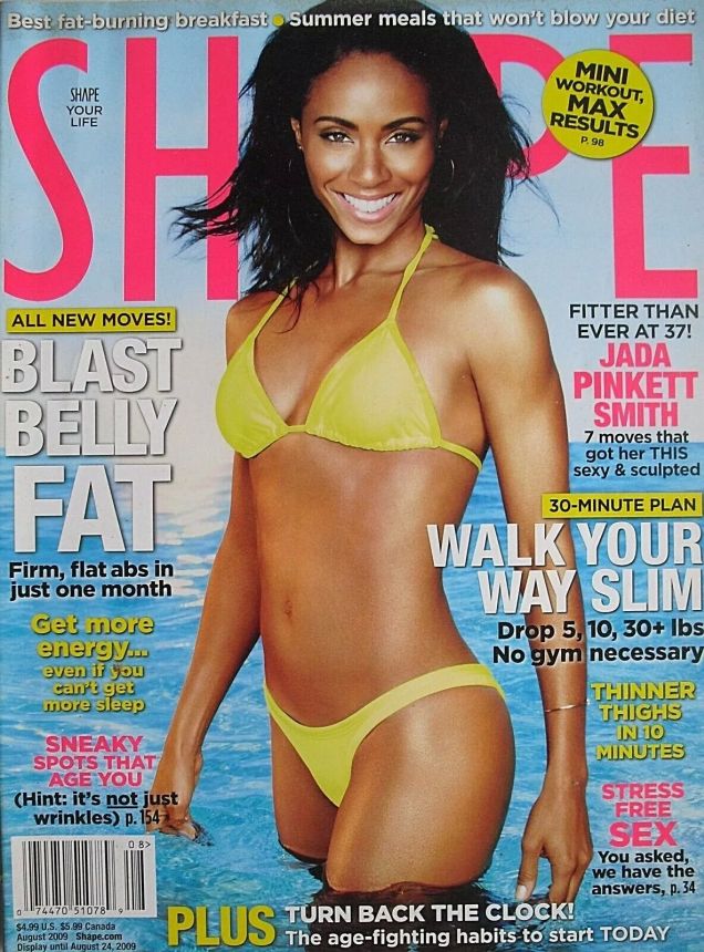 SHAPE USA magazine side cover  August 2009