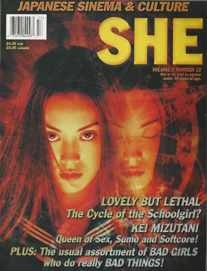 SHE magazine side cover Issue 13  Vol 2 # 13  2000