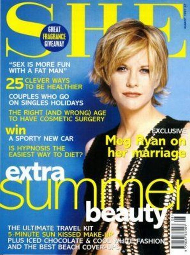 SHE AUSTRALIA magazine side cover  August 1999
