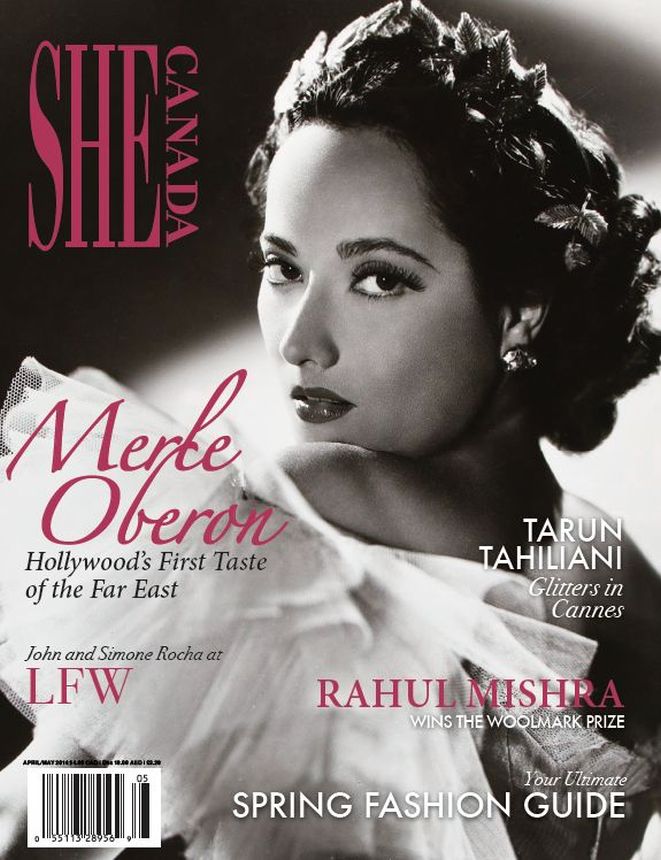 SHE CANADA magazine side cover  April/May 2014