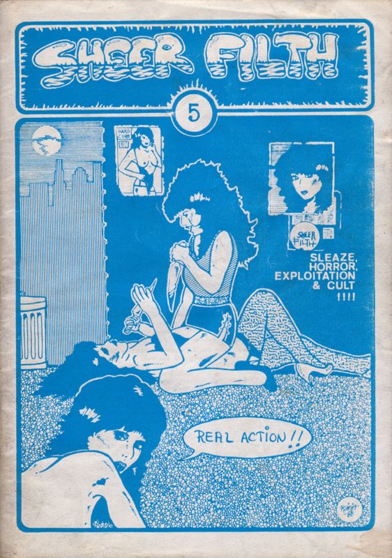 SHEER FILTH magazine side cover Issue 5  1988