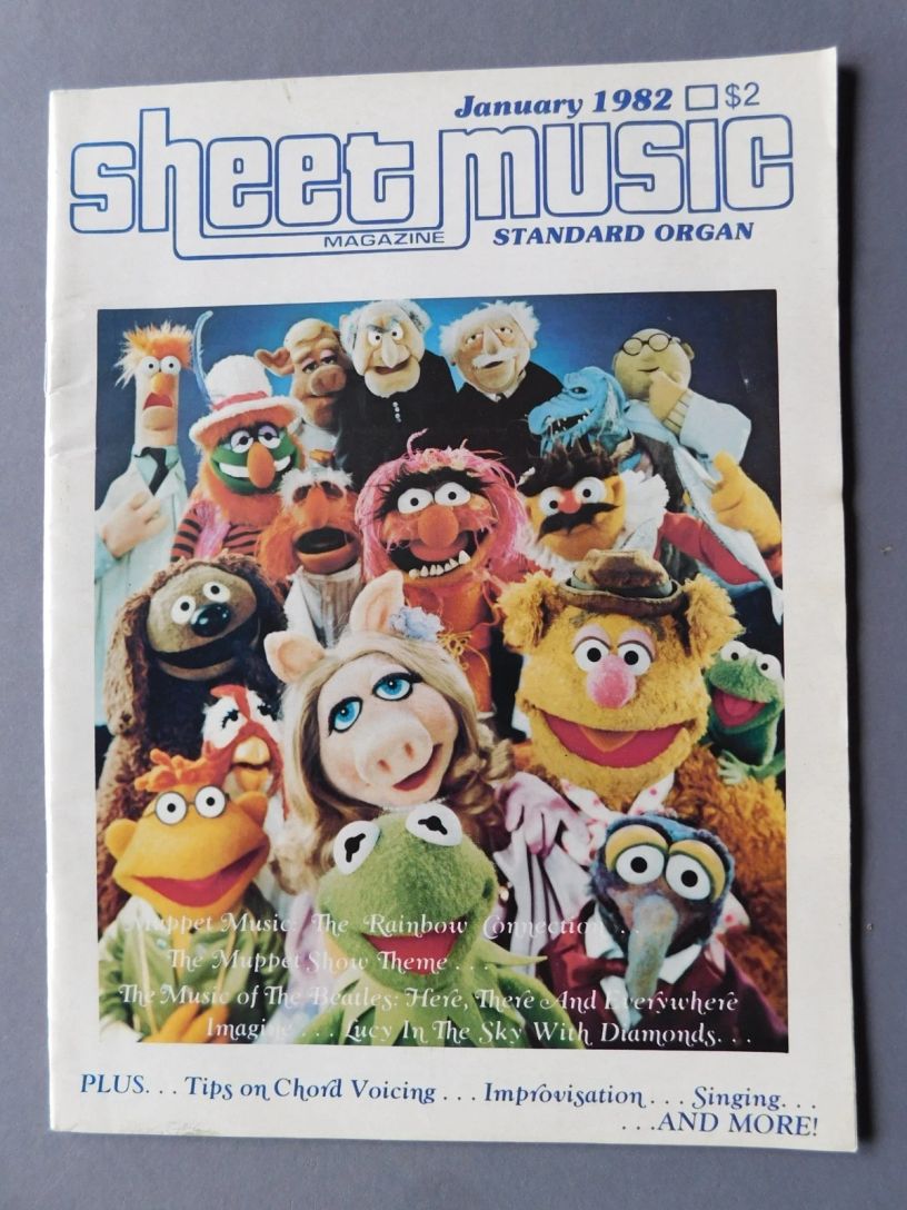 SHEET MUSIC magazine side cover  January 1982