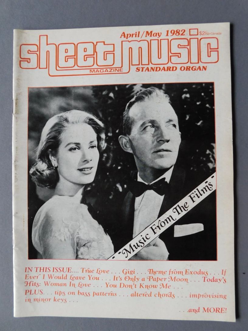 SHEET MUSIC magazine side cover  April/May 1982