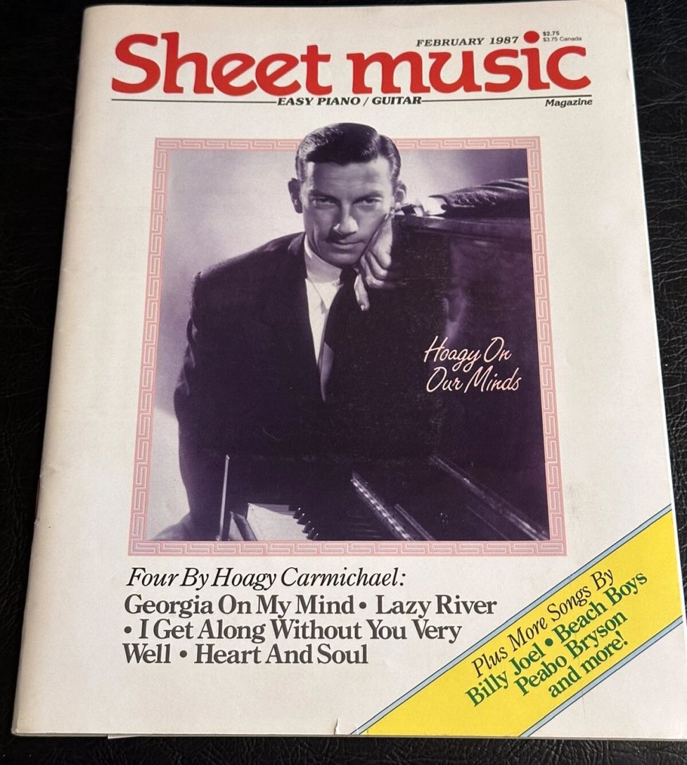 SHEET MUSIC magazine side cover  February 1987