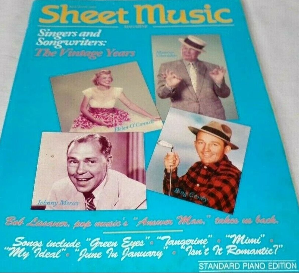 SHEET MUSIC magazine side cover  May/June 1994