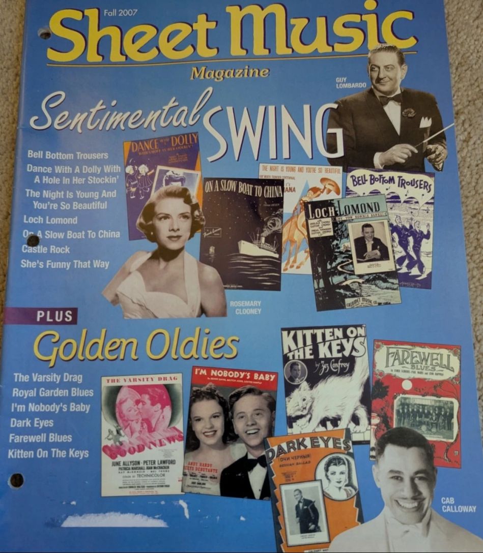 SHEET MUSIC magazine side cover Fall 2007