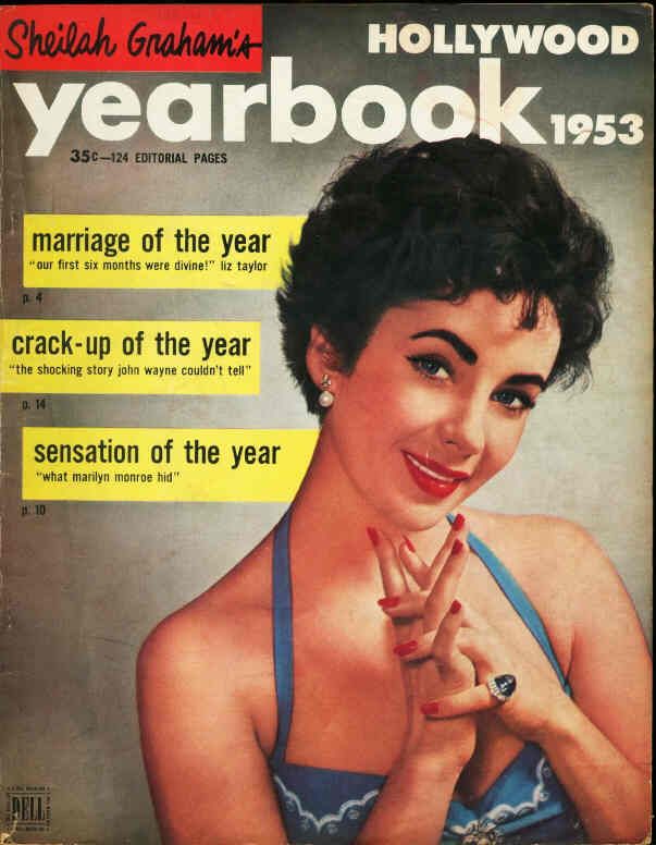 SHEILAH GRAHAMS HOLLYWOOD YEARBOOK magazine side cover Issue 4  1953
