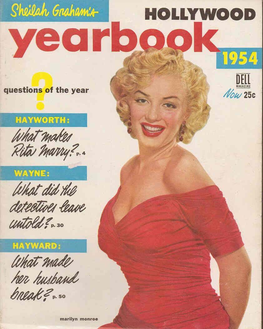 SHEILAH GRAHAMS HOLLYWOOD YEARBOOK magazine side cover Issue 5  1954