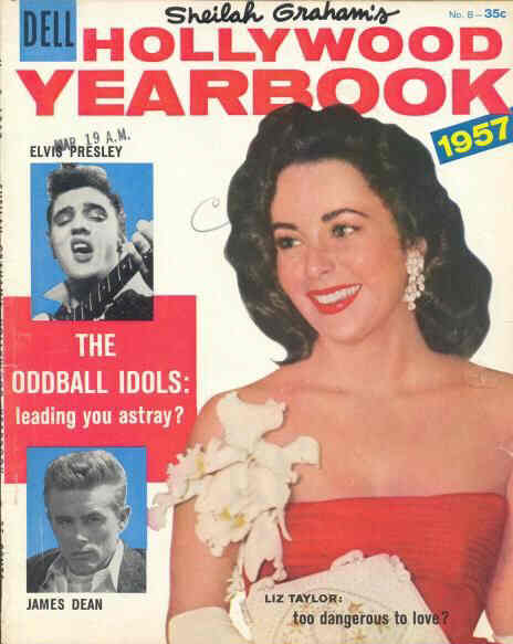 SHEILAH GRAHAMS HOLLYWOOD YEARBOOK magazine side cover Issue 8  1957