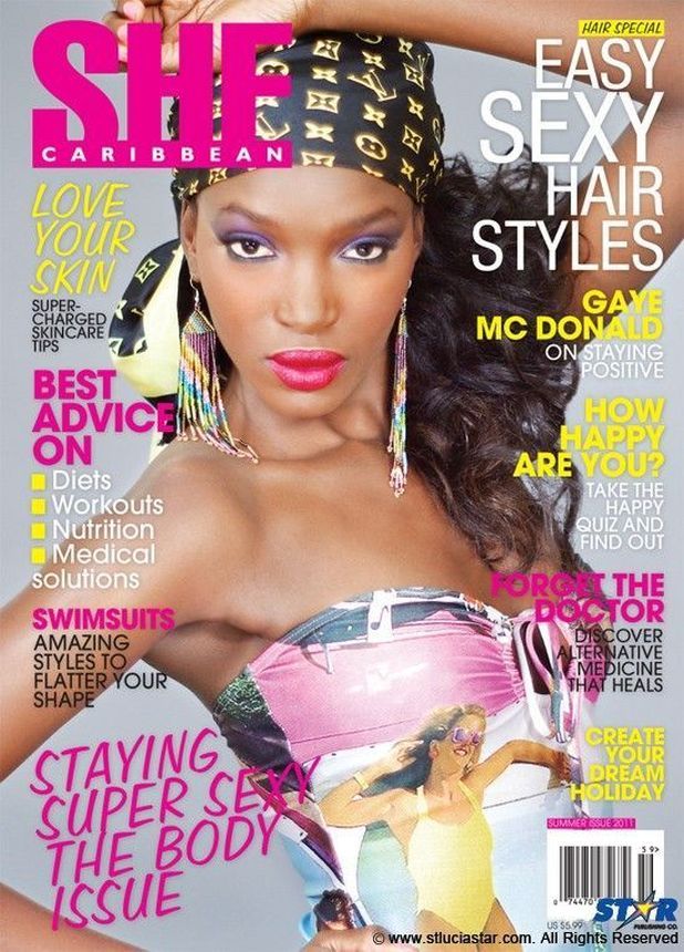 SHE JAMAICA magazine side cover  June 2011