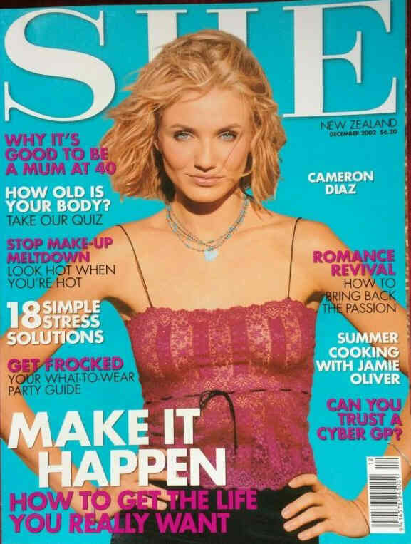 SHE NEW ZEALAND magazine side cover  December 2002