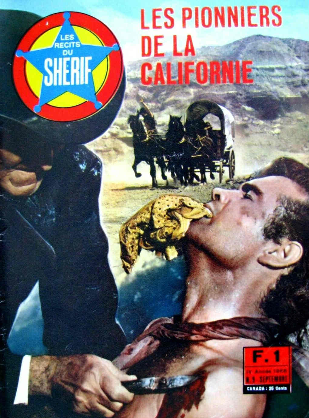 RECITS DU SHERIF | LES magazine side cover Issue 9 September 1966
