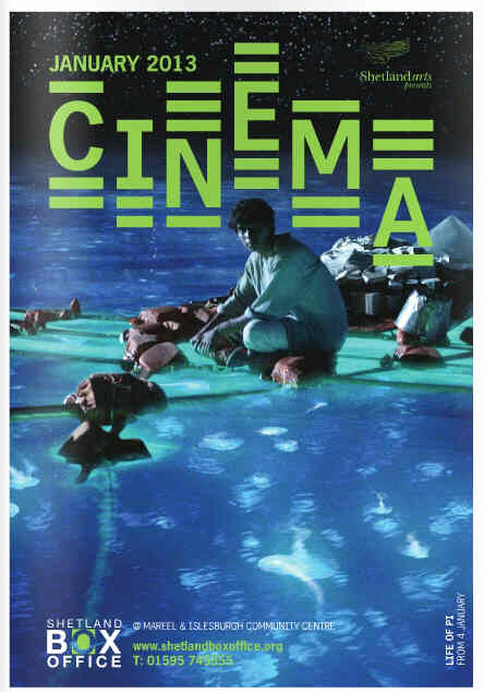 CINEMA (SHETLAND) magazine side cover January 2013