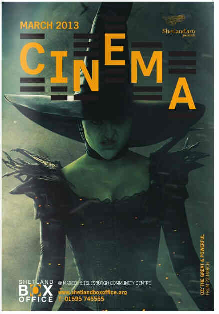 CINEMA (SHETLAND) magazine side cover March 2013