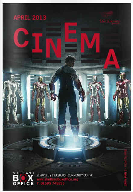 CINEMA (SHETLAND) magazine side cover April 2013