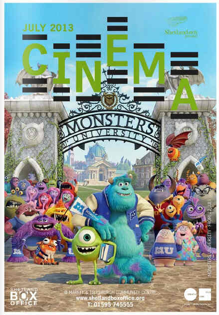 CINEMA (SHETLAND) magazine side cover July 2013