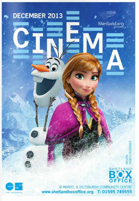 CINEMA (SHETLAND) magazine side cover December 2013