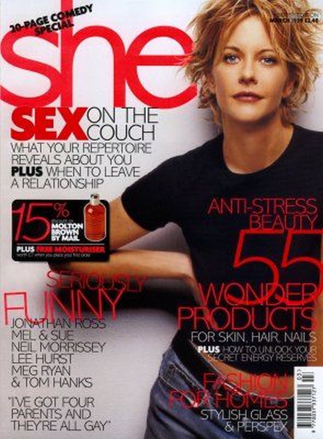 SHE UK magazine side cover  March 1999