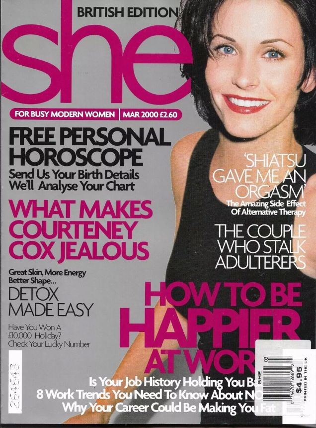 SHE UK magazine side cover  March 2000