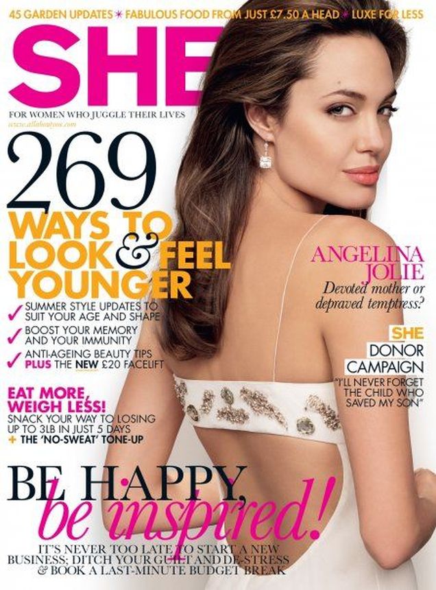 SHE UK magazine side cover  June 2009