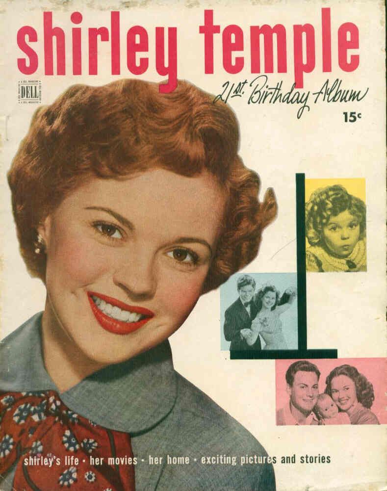 SHIRLEY TEMPLE 21ST BIRTHDAY ALBUM magazine side cover  1949