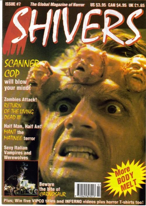 SHIVERS magazine side cover Issue 7 May 1993