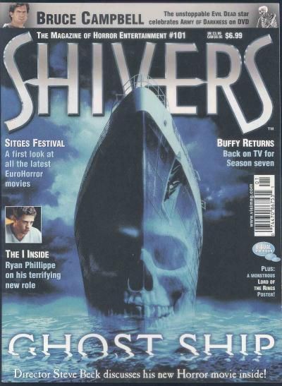 SHIVERS magazine side cover Issue 101 January 2003