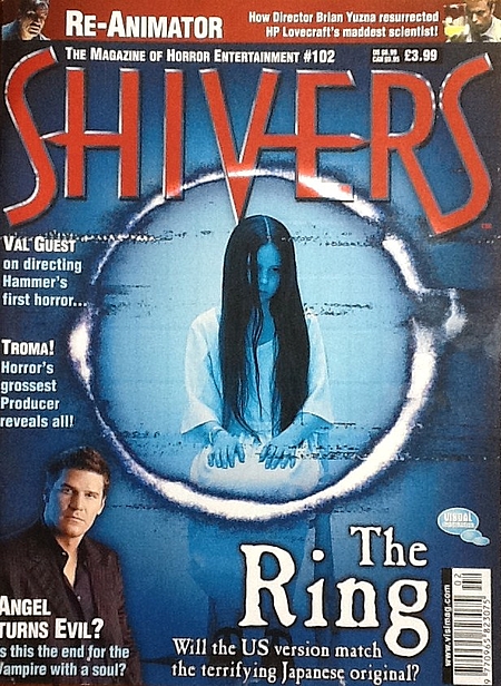 SHIVERS magazine side cover Issue 102 February 2003