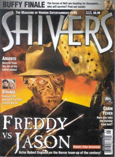SHIVERS magazine side cover Issue 105 July 2003