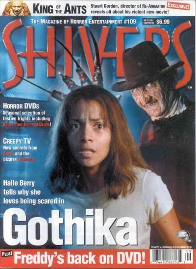 SHIVERS magazine side cover Issue 109 December 2003