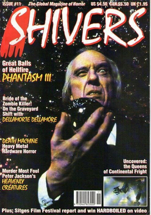 SHIVERS magazine side cover Issue 11 February 1994