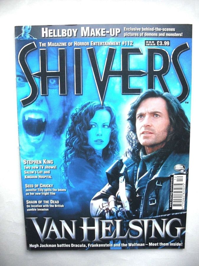 SHIVERS magazine side cover Issue 112 May 2004