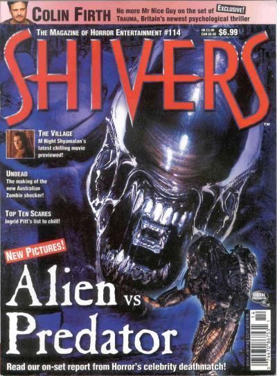 SHIVERS magazine side cover Issue 114 August 2004