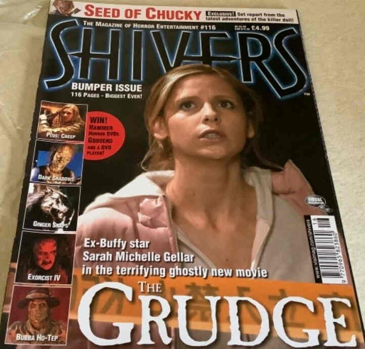SHIVERS magazine side cover Issue 116 November 2004
