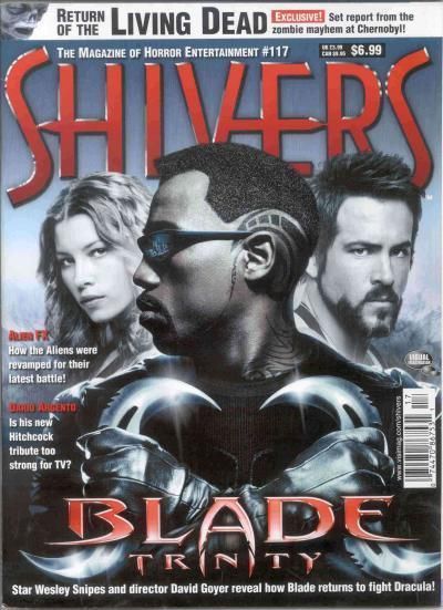 SHIVERS magazine side cover Issue 117 December 2004
