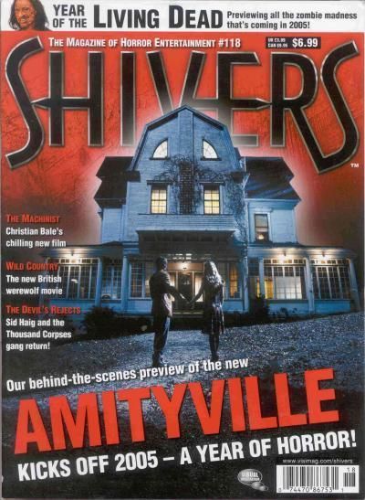 SHIVERS magazine side cover Issue 118 February 2005