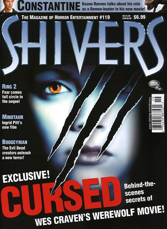 SHIVERS magazine side cover Issue 119 March/April 2005