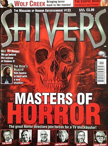 SHIVERS magazine side cover Issue 123 September/October 2005
