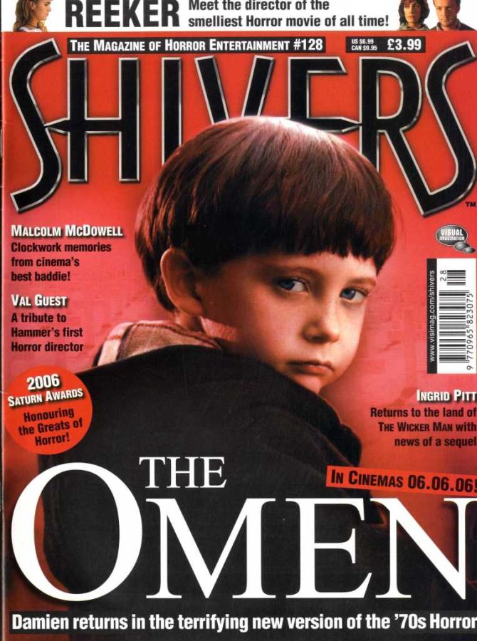 SHIVERS magazine side cover Issue 128 July/August 2006