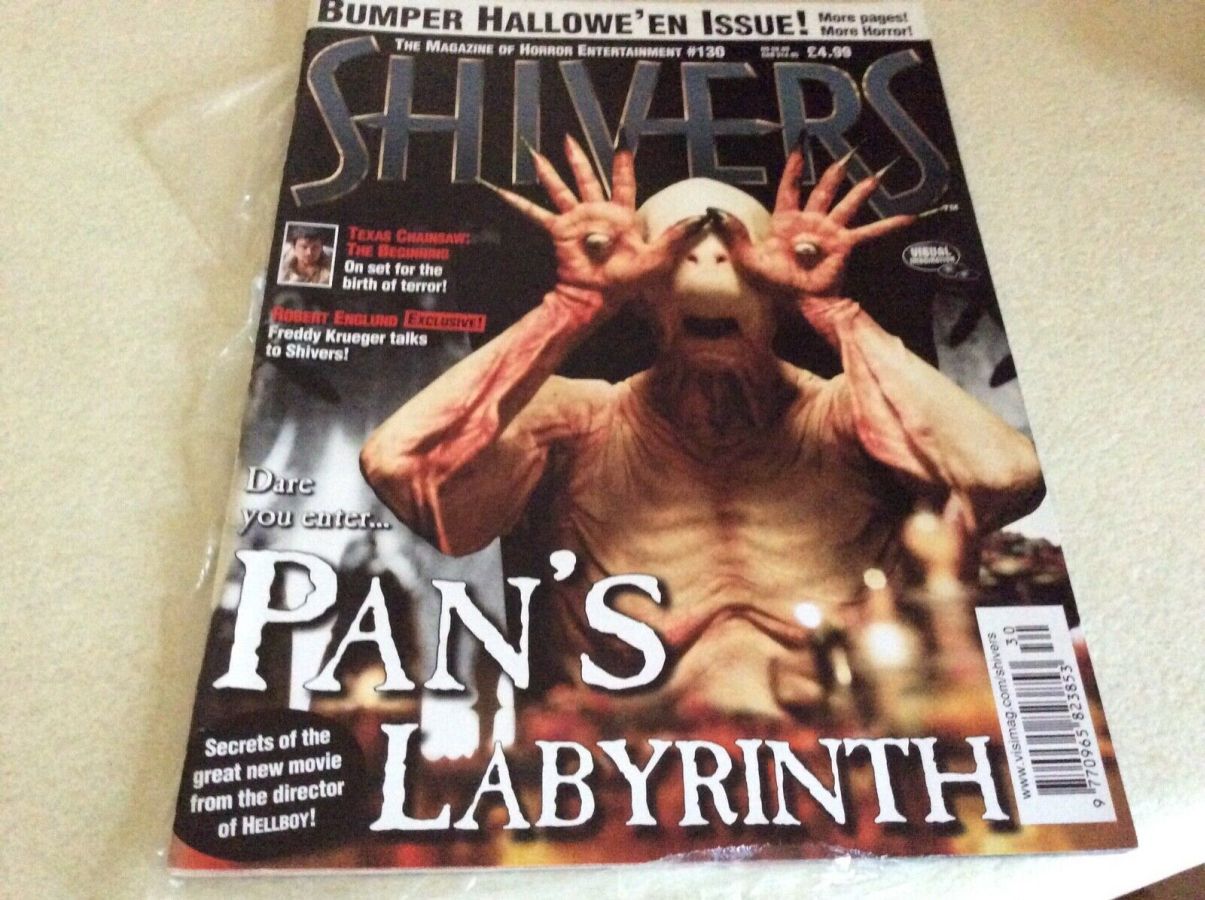 SHIVERS magazine side cover Issue 130 November/December 2006
