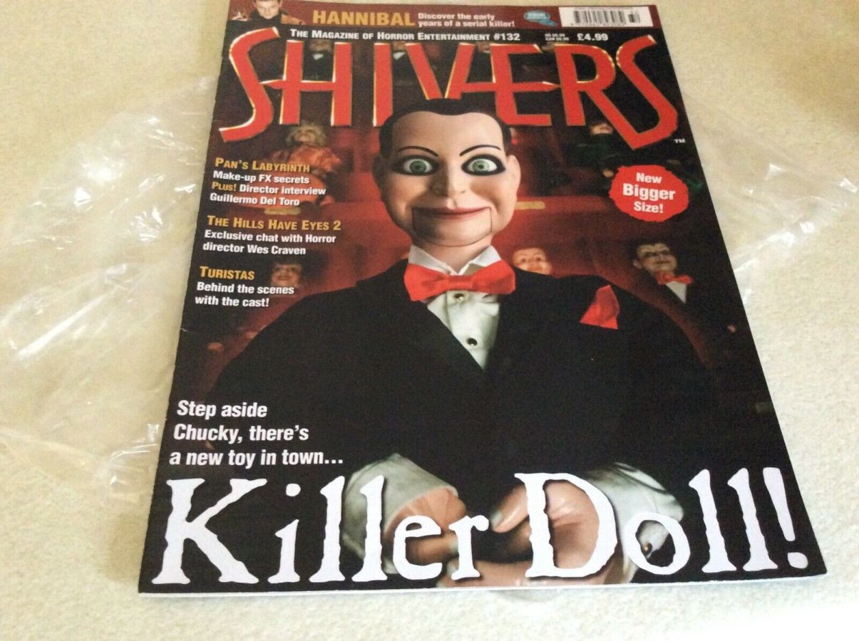 SHIVERS magazine side cover Issue 132 March/April 2007