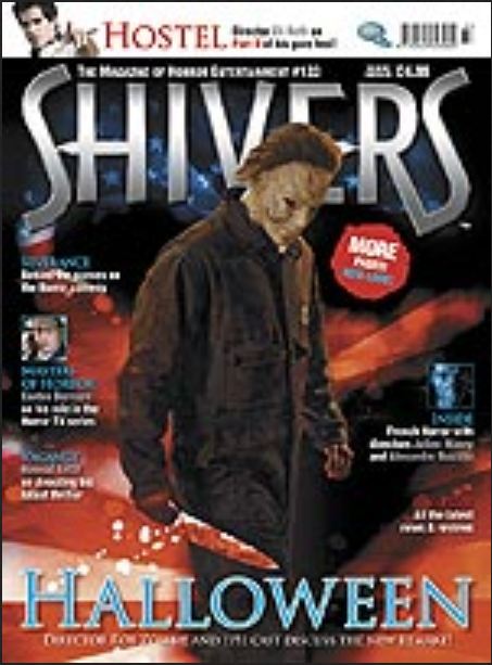 SHIVERS magazine side cover Issue 133  2007