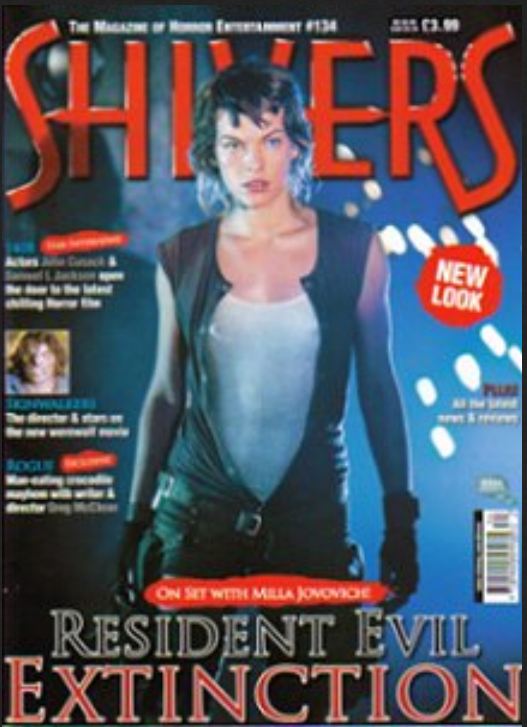 SHIVERS magazine side cover Issue 134  2007