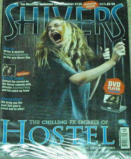 SHIVERS magazine side cover Issue 135  2007
