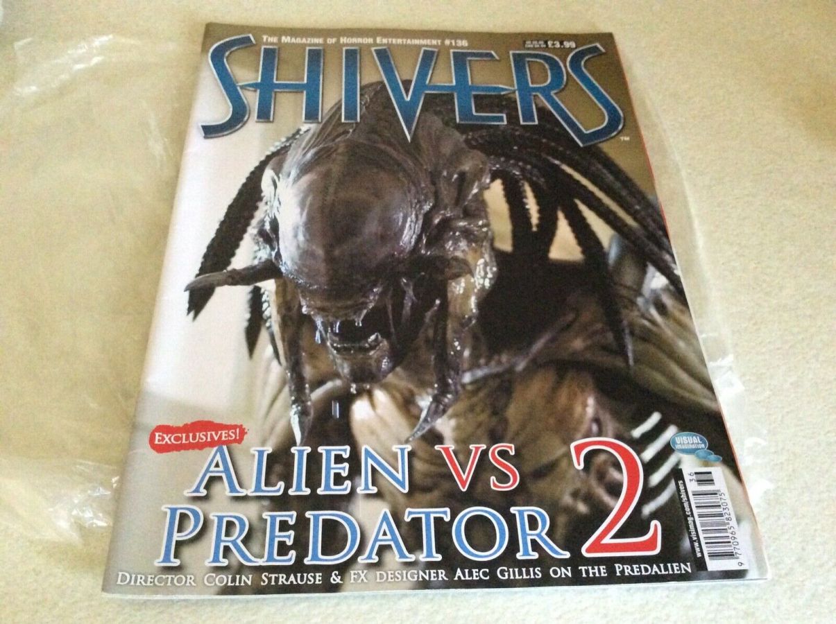 SHIVERS magazine side cover Issue 136  2007