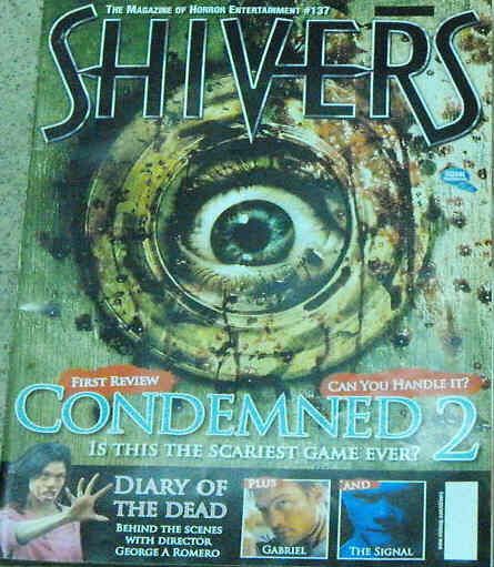 SHIVERS magazine side cover Issue 137  2007